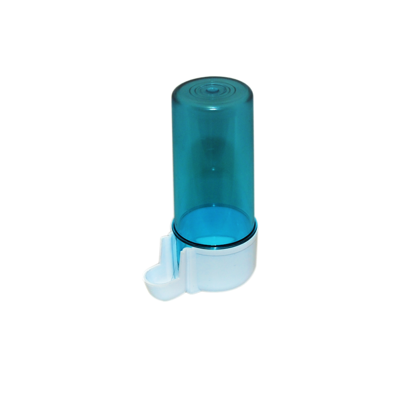 OST Drinkfontein mini blauw/wit met lage voet  70 ml.
